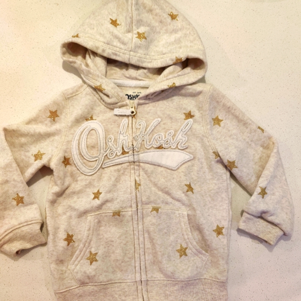 Osh Gosh Girls 2T zip up hoodie